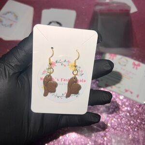 Cowboy hat earrings
